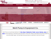 Tablet Screenshot of meritpump.com